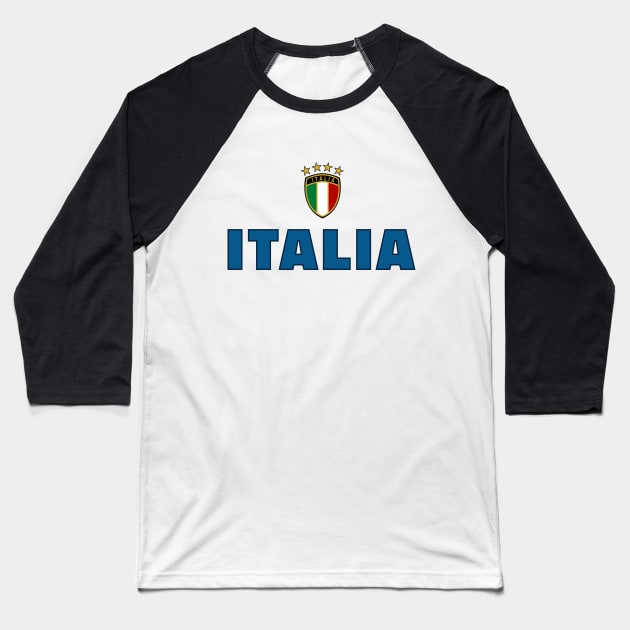 Italia with crest Baseball T-Shirt by visualangel